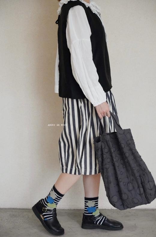 HARVESTY 细直条纹灯笼短裤休闲裤 商品图12