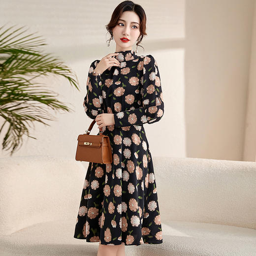 法式优雅，高品质花色百搭春夏连衣裙HR-CLYZ2352A-1 商品图7