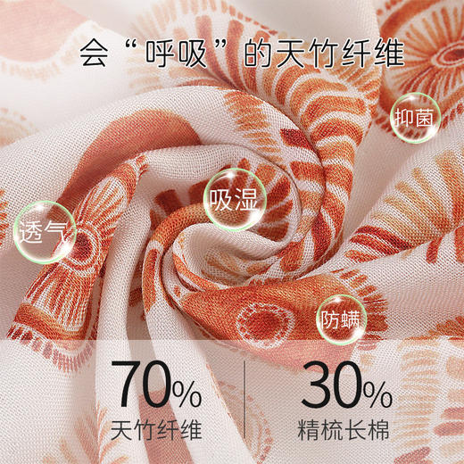 【A类婴儿竹棉纱布盖毯】夏季薄款新生儿用品襁褓包巾 宝宝盖毯 商品图1