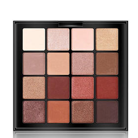 NYX 十六色16色眼影盘珠光哑光暖色平价 眼妆warm大地色盘 USP03#warm neutrals大地色盘