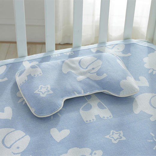 【天生透气 凉而不冰】婴儿U型枕防偏头定型枕0-1岁宝宝头型纠正矫正亚麻护枕新生儿透气 商品图1