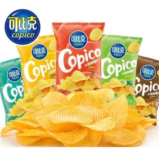 【6.9元2袋】可比克小弯曲纯切薯片各味40g 商品图0