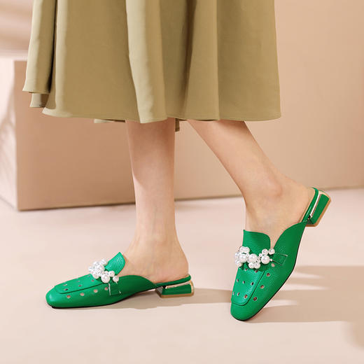 夏天爆款包头拖鞋，平底外穿凉拖网红洞洞鞋百搭拖鞋HYT-7098A 商品图12