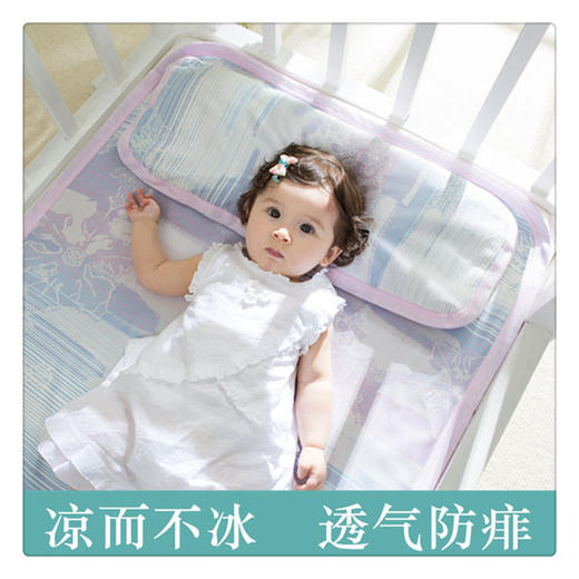 【凉而不冰 透气防滚落长型枕】宝宝枕头小孩幼儿园0-1-3-6岁婴童竹纤维枕透气四季可用 商品图4