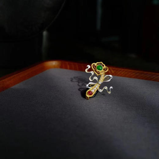 龢盒原创 祥云盈满，岁月合欢 如意小胸针 商品图1