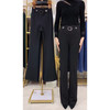 C1497 2023春夏新款时尚女裤牛奶丝微喇长裤高腰显瘦百搭休闲裤 商品缩略图7