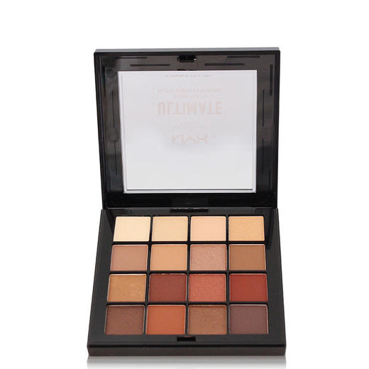NYX 十六色16色眼影盘珠光哑光暖色平价 眼妆warm大地色盘 USP03#warm neutrals大地色盘 商品图3