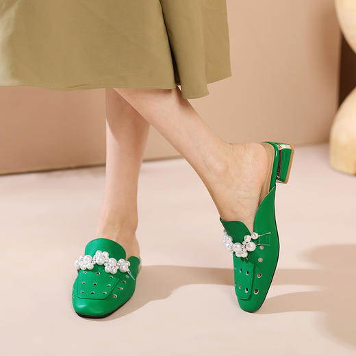 夏天爆款包头拖鞋，平底外穿凉拖网红洞洞鞋百搭拖鞋HYT-7098A 商品图11