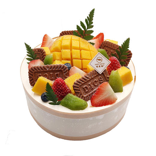 味美特围边新款“缤纷鲜果”水果蛋糕、浓郁清香-美味可口-如需6英寸，请添加客服微信咨询 商品图0