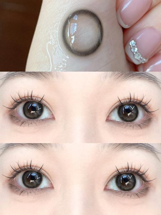 MII泪珠珠黑（硅水凝胶）14.5mm 实际上眼约14.3mm 【年抛】微扩瞳 600/750/800/950度缺货 商品图0