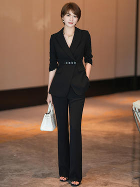 新款显瘦收腰气质高级感职业西服套装
