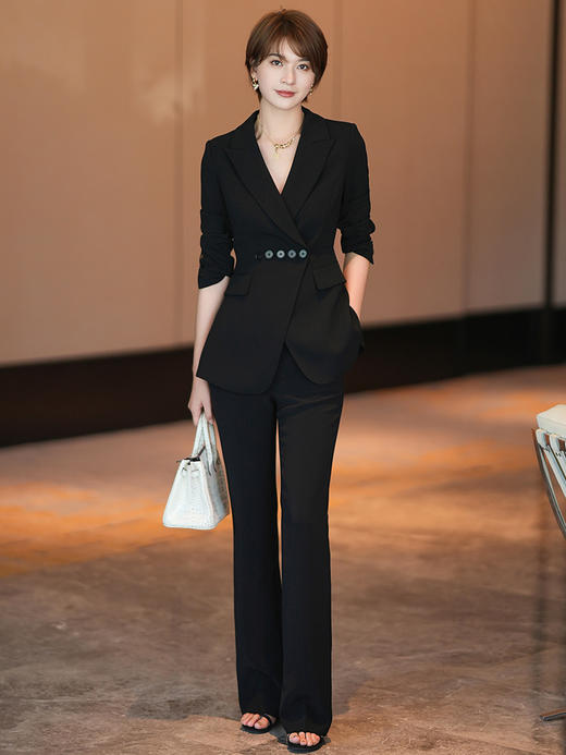 新款显瘦收腰气质高级感职业西服套装 商品图0