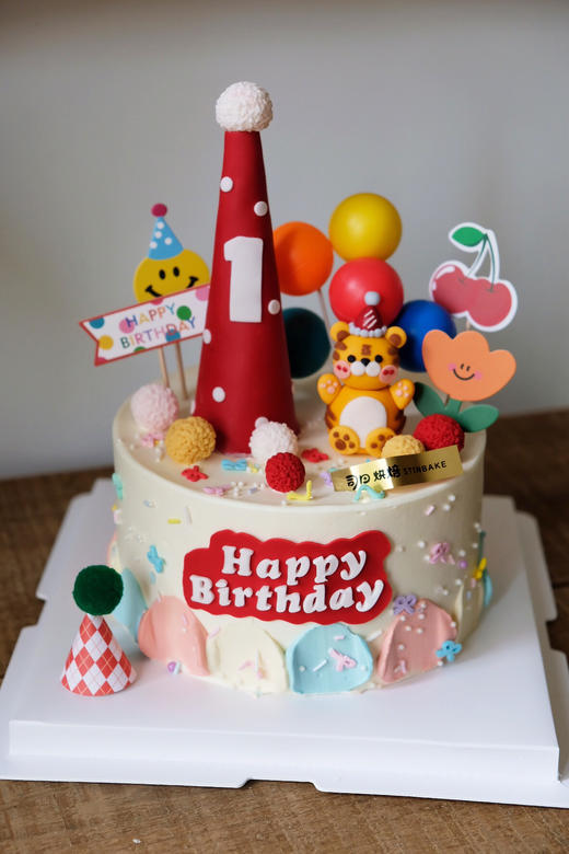 宝宝周岁蛋糕（下单备注生肖和数字哟） 商品图0