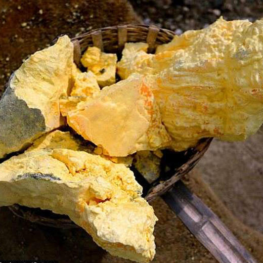 仙蒙 天生黄 石硫磺 矿物标本 250克500克1000克 商品图3