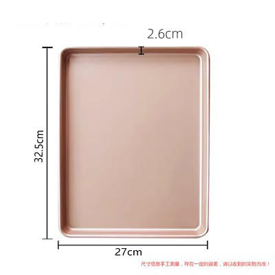 【普通烤盘】不粘烤盘 正方形 长方不粘烤盘 （多种规格可选）烤面包蛋糕饼干牛轧糖雪花酥多用途烤盘 烘焙器具 商品图4