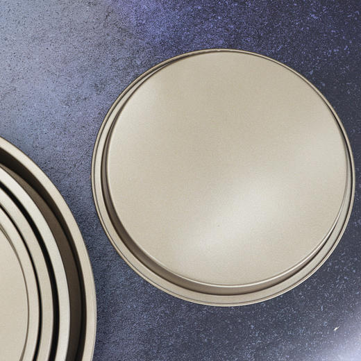 金色披萨盘 6/7/8/9/10寸 圆形披萨烤盘 烤箱用烘焙模具 商品图2