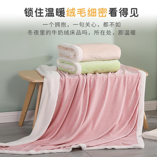 【一毯多用 宝宝整夜恒温安睡】婴儿盖毯初生宝宝儿童洗澡浴巾 牛奶绒空调被卡通羊羔绒 盖毯包被 商品图4