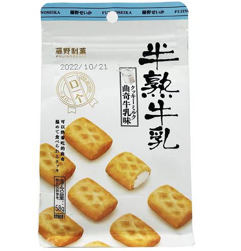 藤野制果半熟牛乳味曲奇58g 商品图0