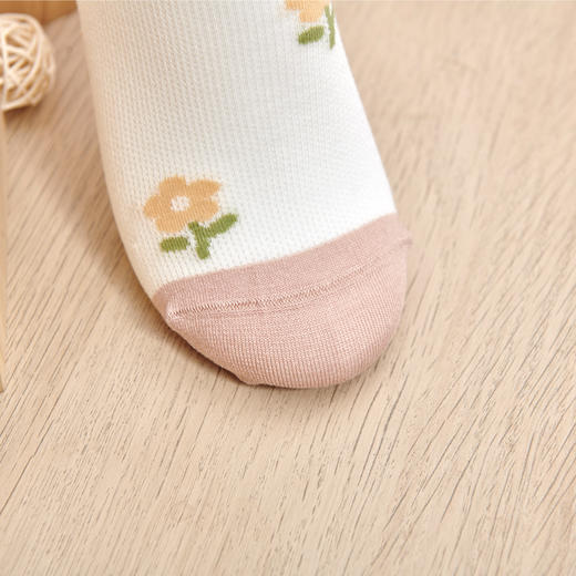 莫代尔直板提花女袜年轻时尚学生防臭吸汗凉爽多色堆堆袜耐穿质量【2312203/2312205】 商品图10