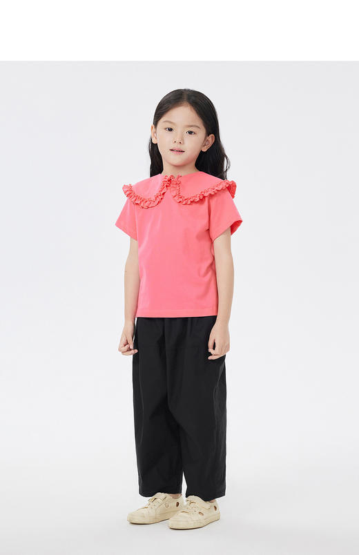 jnby  23年夏款  花领设计弹性短袖T恤  1N4113450 商品图5