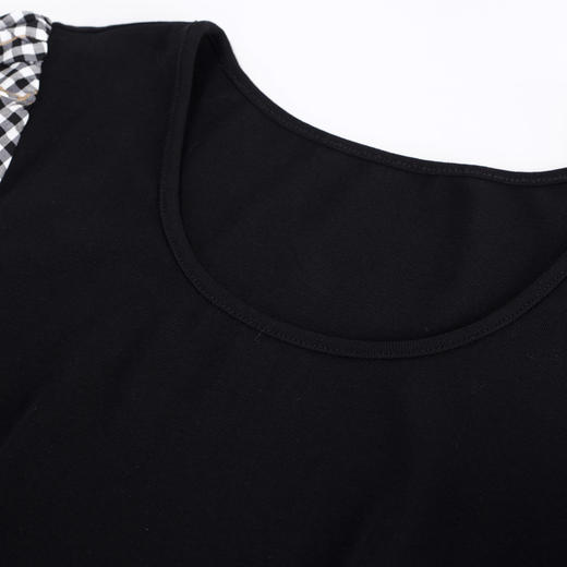 RF8E4斯尔丽瑟俪2023年春夏新款圆领短袖拼接中长连衣裙 商品图4