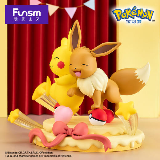 Pokemon/宝可梦 收藏手办 梦伊布和皮卡丘 派对款/星云款 商品图4