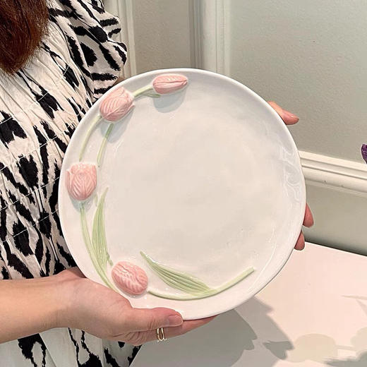 手捏郁金香盘 商品图0