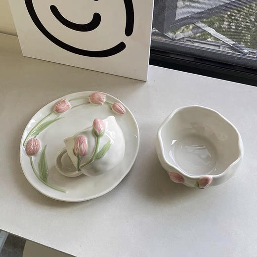 手捏郁金香盘 商品图1