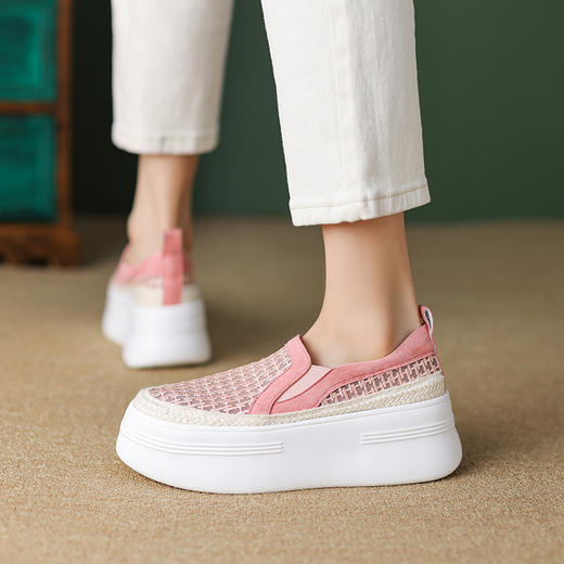 清凉舒适，马卡龙色新款夏季网纱凉鞋TYM-D6180 商品图2