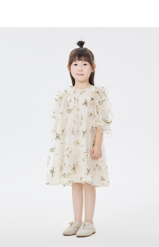 jnby  23年夏款  短袖细纱短袖连衣裙  1N4G13130 商品图4