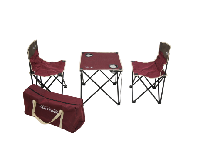 双色折叠桌椅三件套｜YLD-TZS02