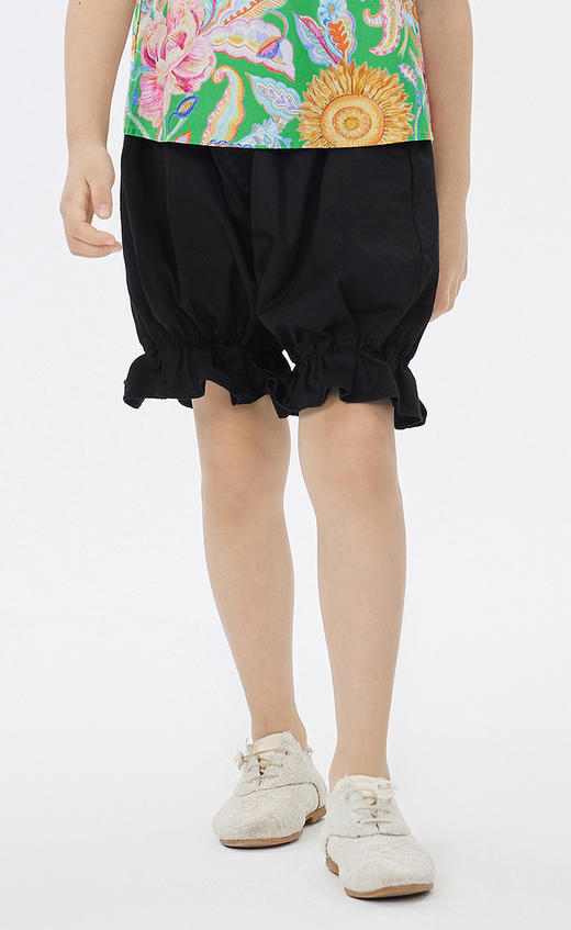 jnby  23年夏款   全棉花边灯笼短裤  1N4E14820 商品图6