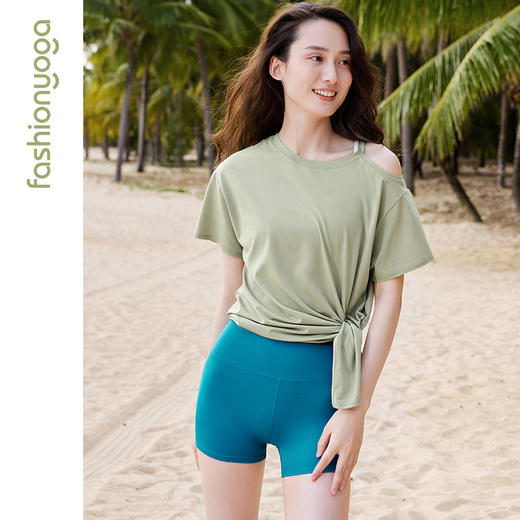 FC13501高腰骑行瑜伽短裤 商品图7