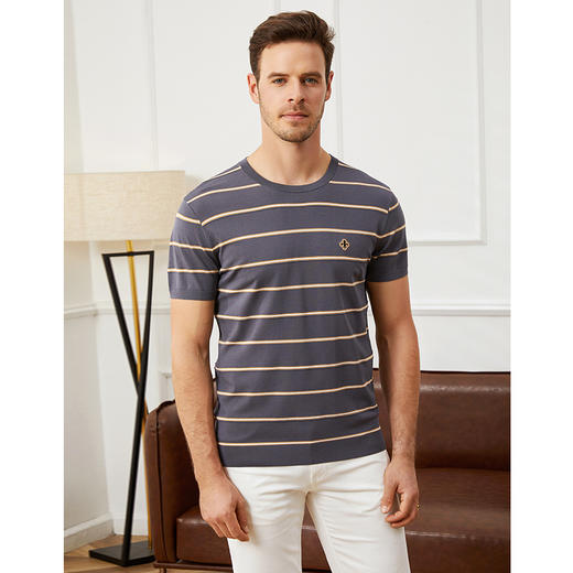 YvesFigarau伊夫·费嘉罗夏季新款圆领短袖T恤956801 商品图2