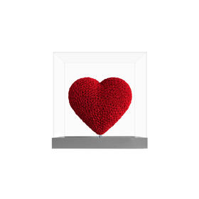 VBEINGS花语 怦然心动 高端定制款 永生花玫瑰超大爱心摆件送女友爱人告白求婚礼物