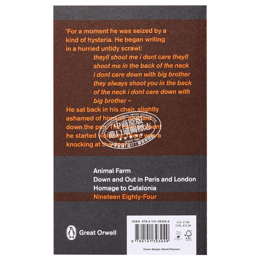 【中商原版】乔治 奥威尔 1984 英文原版 Nineteen Eighty Four George Orwell 商品图9