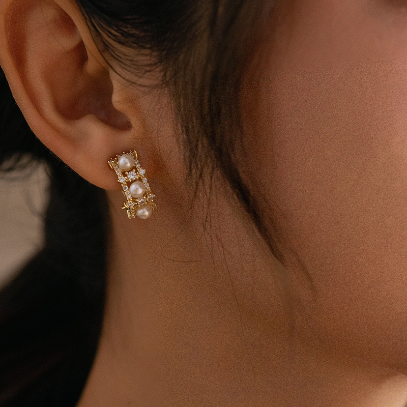 manreya 珍珠耳夹系列