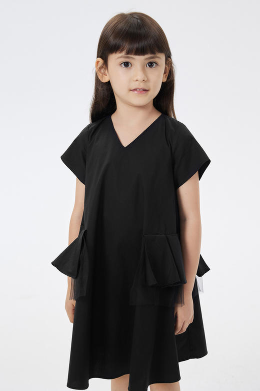 jnby  23年夏款  高密府绸纯色短袖连衣裙  1N4G13570 商品图0