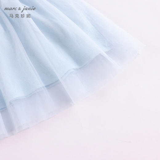 DD马克珍妮夏装新款 女童弹力针织花边网纱连衣裙230897 商品图5