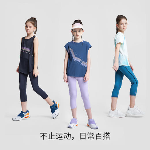 【专属】moodytiger女童七分紧身裤2023夏季新品柔软运动裤 M32211407 商品图4