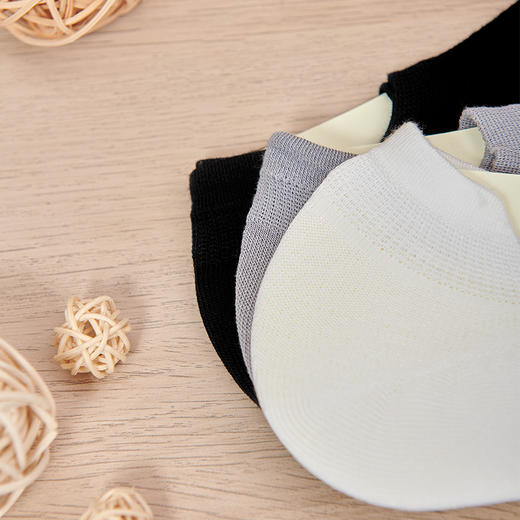 莫代尔全网面浅口袜子男短袜纯棉夏季透气薄款男士浅口低帮防臭吸汗【2311305】 商品图2