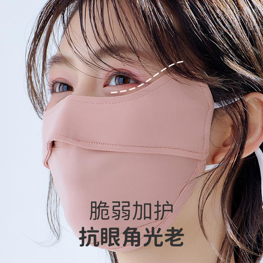 绿鼻子防晒口罩女高颜值护眼角防紫外线3d立体防尘夏季薄款透气罩 商品图2