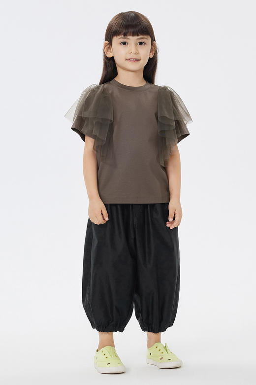 jnby  23年夏款  细纱袖笼设计短袖T恤  1N4113240 商品图0