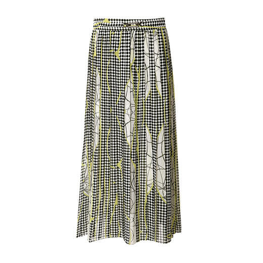 EITIE爱特爱夏季新款几何印花高腰显瘦半身裙7006714 商品图5