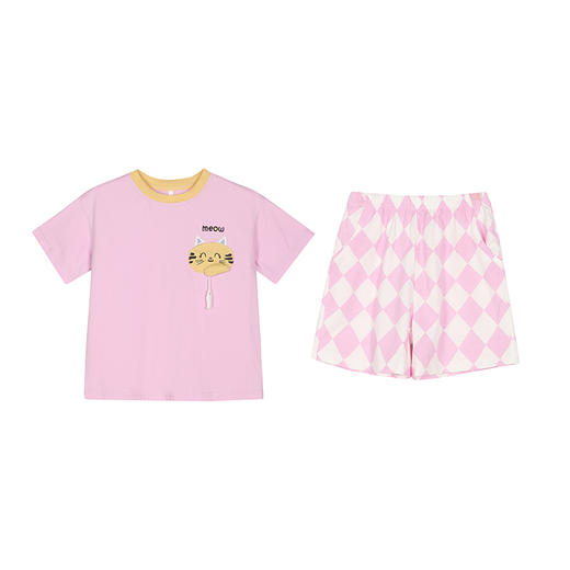 都市丽人眯雅佳凉感无尘棉薄短袖家居服睡衣JH32A1 商品图7