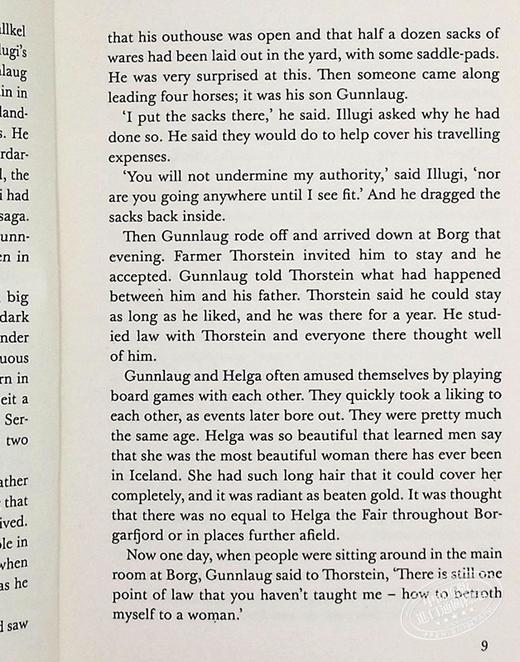 【中商原版】LBS:  03 The Saga of Gunnlaug Serpent-tongue英文原版 小黑书: 03 古拉格瓶耳草传奇 商品图8