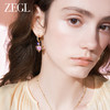 ZEGL设计师早春调色盘系列绿色爱心耳环女小众设计感耳钉银针耳饰 商品缩略图5