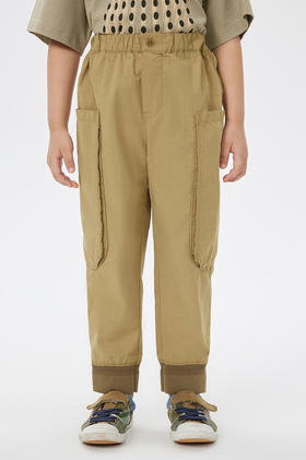 jnby 23年夏款 全棉工装感束脚长裤  1N4E13580