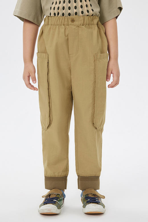 jnby 23年夏款 全棉工装感束脚长裤  1N4E13580 商品图0