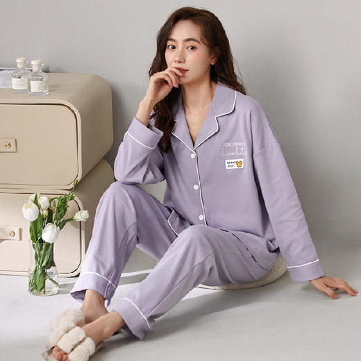 SY-65017休闲睡衣棉质大码家居服宽松两件 商品图5